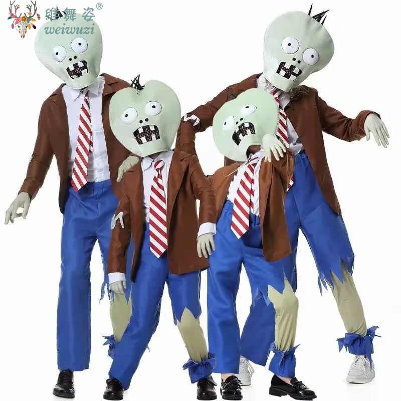 Plant Parent Costume - ชุดฮาโลวีน ครอบครัว คอสเพลย์ เครื่องแต่งกาย Zombie Plants