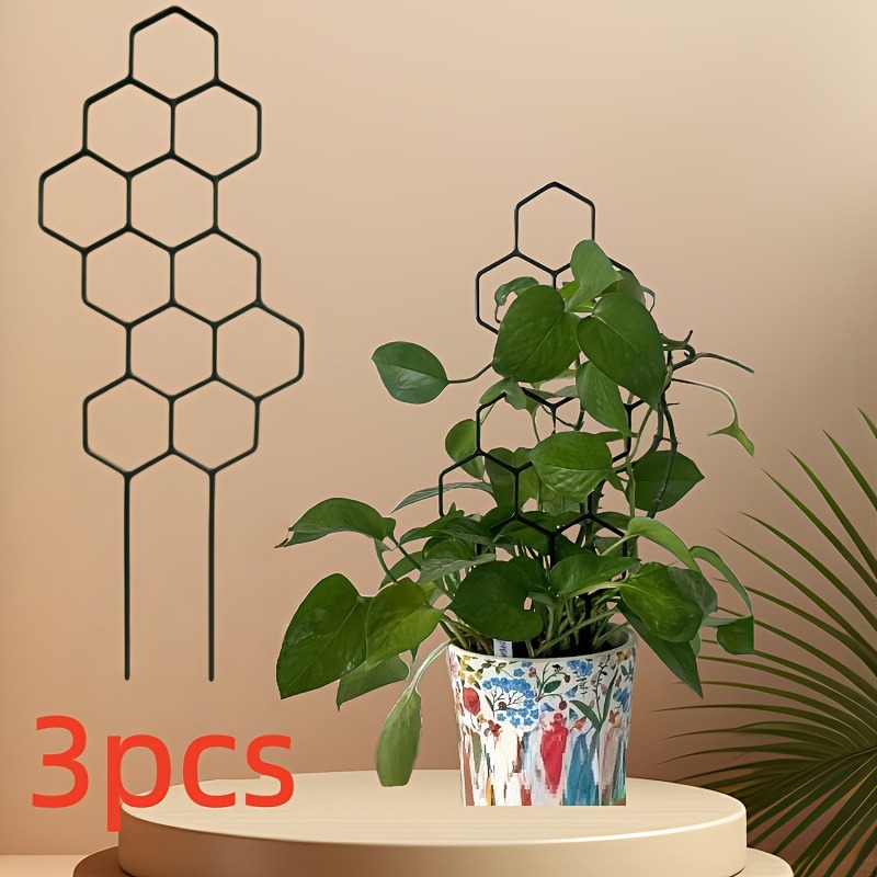 Plant Parents - โครงพยุงต้นไม้ 3 ชิ้น เหมาะสำหรับการจัดแต่งรูปทรง/ออกแบบ/ยึดต้นไม้ ตกแต่งสวน กระถางต้นไม้กลางแจ้ง