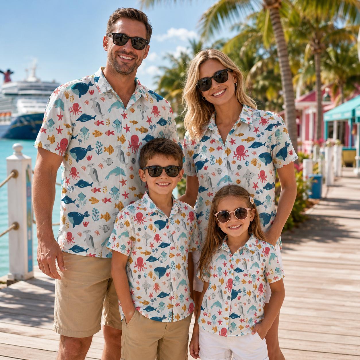 เสื้อเชิ้ตเด็กสไตล์ฮาวาย ลายพื - Plant Parents บทวิจารณ์และราคา