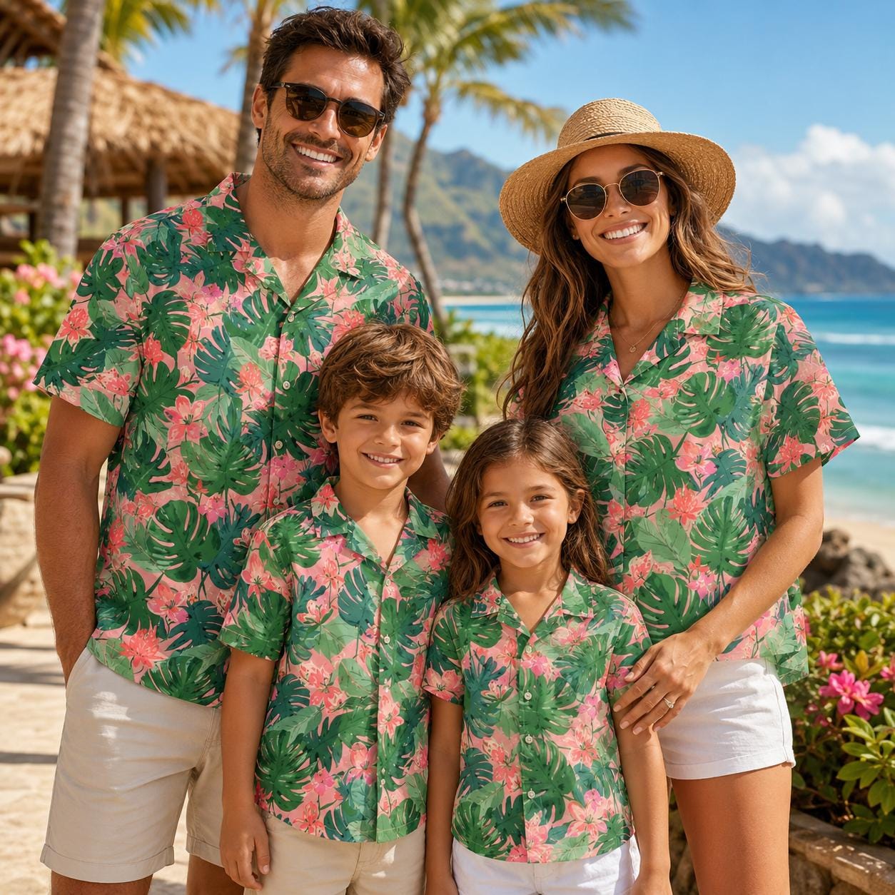 เสื้อเชิ้ตเด็กสไตล์ฮาวาย ลายพื - Plant Parents บทวิจารณ์และราคา