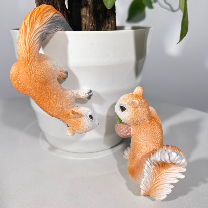 2pcs Creative กระรอกแขวนสวนกลา - Plant Parents บทวิจารณ์และราคา